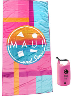 Maui & Sons Surf Πετσέτα Παρεό Θαλάσσης Microfiber Φούξια 90x180cm 4953