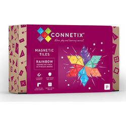 Connetix Magnetic Tiles Rainbow Geometry 30τμχ
