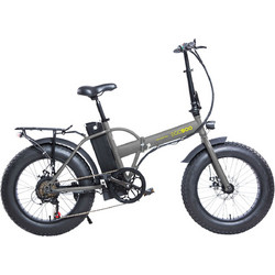 EGOBOO E-Fat 2024 Σπαστό Ηλεκτρικό Fat Bike 20" 350W με 7 Ταχύτητες και Δισκόφρενα Γκρι