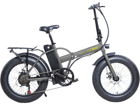 EGOBOO E-Fat 2024 Σπαστό Ηλεκτρικό Fat Bike 20" 350W με 7 Ταχύτητες και Δισκόφρενα Γκρι