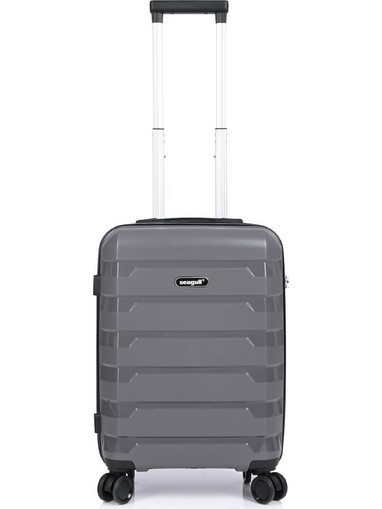 Seagull SG180 Βαλίτσα Καμπίνας 55x40x22cm με 4 Ρόδες Γκρι