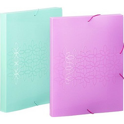 ΚΟΥΤΙ ΜΕ ΛΑΣΤΙΧΟ PP TONIC FLOWERS 24.5X32.7 3CM