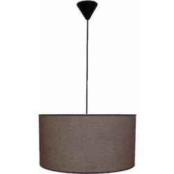 Heronia Lighting ΗΚ-08 Κρεμαστό Φωτιστικό Οροφής Μονόφωτο E27 Καφέ Φ40cm 14-0133
