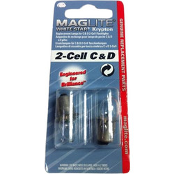Maglite - Ανταλλακτικό Λαμπάκι White Star Krypton 2 Cell C&D 2 Τεμ