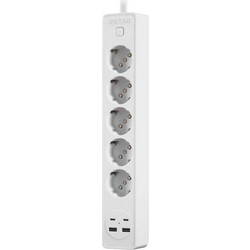 JORTAN OG2205 2xUSB 2xType-C 2.4A 5x Sockets