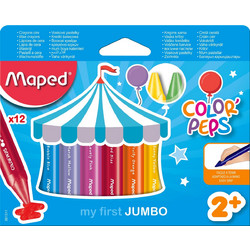 Maped Color'Peps My First Jumbo Κηρομπογιές Σετ 12τμχ