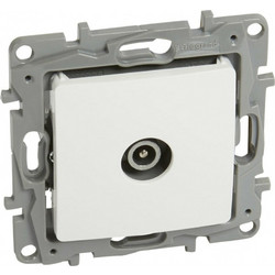 LEGRAND πρίζα κεραίας 764555, αρσενική, 10dB, λευκή 764555