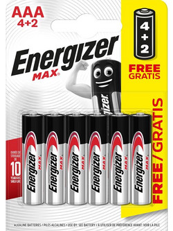 Energizer Max AAA 6τμχ