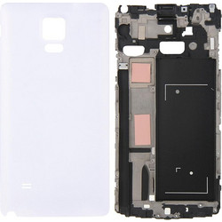 For Galaxy Note 4 / N910F Full Housing Cover (Front Housing LCD Frame Bezel Plate + Battery Back Cover ) (White)