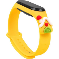 Hurtel Christmas Holidays Λουράκι Σιλικόνης Yellow Lodge (Mi Band 3 / 4)