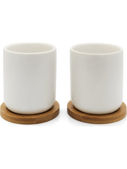 1x2 Bredemeijer Tea Mug Set 200ml Bamboo Coaster 142013