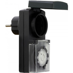 REV Timer Mechanical Outdoor, black 0025700409