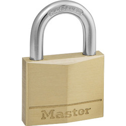 Master Lock Wide Solid Brass Padlock 22mm 140EURD