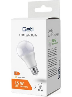 GETI LED bulb E27 15W A70 warm white (GLB22W)