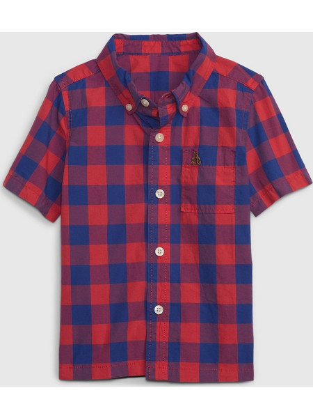 Νηπιακό Ποπλίνα Πουκάμισο gingham