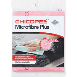 Πανί μικροϊνών 1/4 Fold 34x40cm 5 τεμάχια Κόκκινο CHICOPEE Microfibre Plus 74722