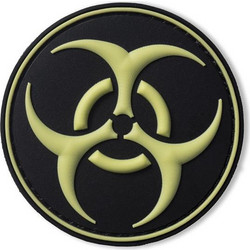 Σήμα PVC Survivors Bio Hazard Βιολογικός Κίνδυνος 3D 6cm Black/Glue WQ000