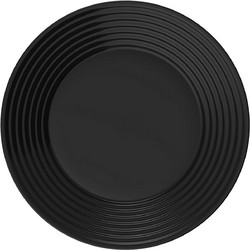 Luminarc Πιάτο Φρούτου Γυάλινο Harena Μαύρο 19cm L7613