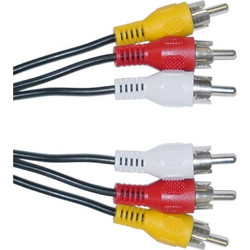 POWERTECH CAB-R005 3 x RCA MALE - 3 x RCA MALE , 3m Καλώδια