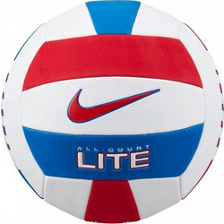 NIKE ALL COURT LITE VOLLEYBALL DEFLATED WHITE/UNIVERSITY RED/GAME ROYAL/UNIVERSITY RED