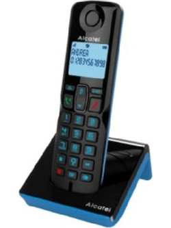 Alcatel S280 EWE Ασύρματο Τηλέφωνο με Ανοιχτή Ακρόαση Μαύρο Μπλε