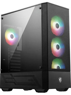 MSI MAG Forge 112R Black Gaming Midi Tower Κουτί Υπολογιστή με Πλαϊνό Παράθυρο