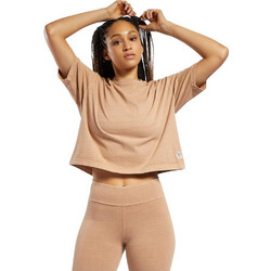 Reebok Classics Natural Dye T-Shirt Γυναικείο Αθλητικό Crop Top Μπεζ H11198
