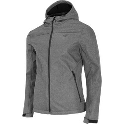 4F Αθλητικό Ανδρικό Μπουφάν Χειμωνιάτικο Softshell Γκρι H4Z19-SFM002-24M