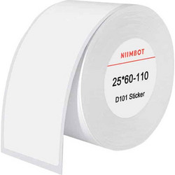 Niimbot Αυτοκόλλητες Θερμικές Ετικέτες 25x60mm, 110τμχ (Λευκό)