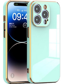 Bodycell Gold Plated Silicon Back Cover Mint Green (iPhone 15 Pro)