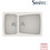 Sanitec Classic 320 Επικαθήμενος Νεροχύτης Γρανίτη Αντιστρεφόμενος Ματ Metallic Ice 79x50cm
