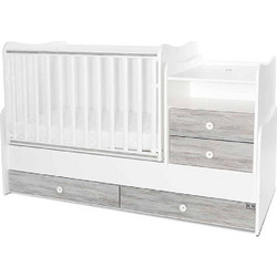 Lorelli Combo Πολυμορφική Κούνια για Στρώμα 62x110cm White Artwood