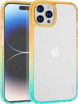 Θήκη Hoco Crystal Color Skin Feel για Apple iPhone 14 Pro Πορτοκαλί Πράσινη