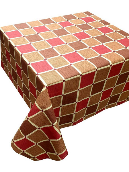 Τραπεζομάντηλο Καρό Design-2 Red Polycotton Le Blanc (140x220) 1Τεμ