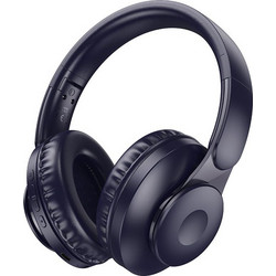 Hoco W45 Enjoy Ενσύρματα & Ασύρματα Bluetooth Ακουστικά Over Ear Navy Μπλε