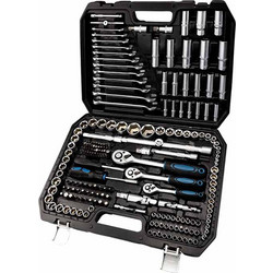 BORMANN PRO BHT5220 ΚΑΡΥΔΑΚΙΑ 1/2'' 1/4'' & 3/8'' ΜΕ ΚΑΣΤΑΝΙΑ ΚΑΙ ΓΕΡΜΑΝΟΠΟΛΥΓΩΝΑ ΣΕ ΚΑΣΕΤΙΝΑ 215 ΤΕΜ. 028246