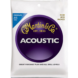 Martin Guitar M150 Σετ 6 Χορδές Ακουστικής Κιθάρας 80/20 Bronze 13-56" Medium Tension