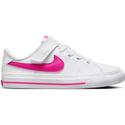 Nike Court Legacy Παιδικά Sneakers Λευκά Φούξια DA5381-124