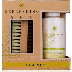Accentra Refreshing Spa Body Scrub 100ml + Brush Nails