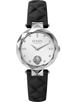 Versus Versace Γυναικείο Ρολόι με Μαύρο Δερμάτινο Λουράκι VSPHK0120