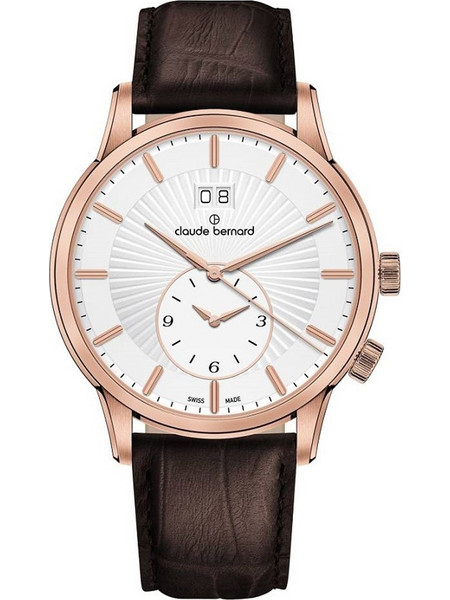 Claude Bernard Classic Ανδρικό Ρολόι με Καφέ Δερμάτινο Λουράκι 62007-37R-AIR
