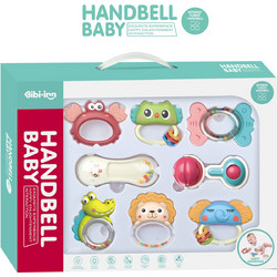Baby teether& rattle Animals 8 pcs