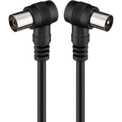 Goobay Καλώδιο Κεραίας Coax Male to Coax Female 2.5m Black 11526