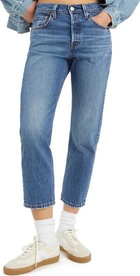 Levi's 501 Original Γυναικείο Τζιν Παντελόνι Κανονική Εφαρμογή Μπλε ...