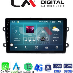 LM Digital ZR8708 Ηχοσύστημα Αυτοκινήτου με Οθόνη Αφής USB Bluetooth & GPS
