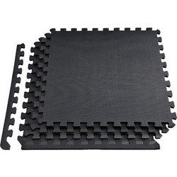 Δάπεδο Προστασίας Puzzle EVA Σετ 60x60x1.2 4τμχ Μαύρο MotivationPro