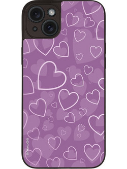 Sonique Heart Series Θήκη iPhone 15 Plus Violet
