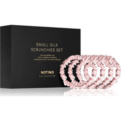 Notino Silk Collection Small Scrunchie Set σετ μεταξωτά λαστιχάκια για τα μαλλιά απόχρωση Pink