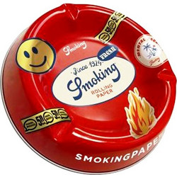 Smoking Labels Metal Ashtray