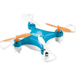 Super Mini Drone Τηλεκατευθυνόμενο Ελικόπτερο 360 4 Axis με Πολύχρωμο φωτισμό LED Μάυρο